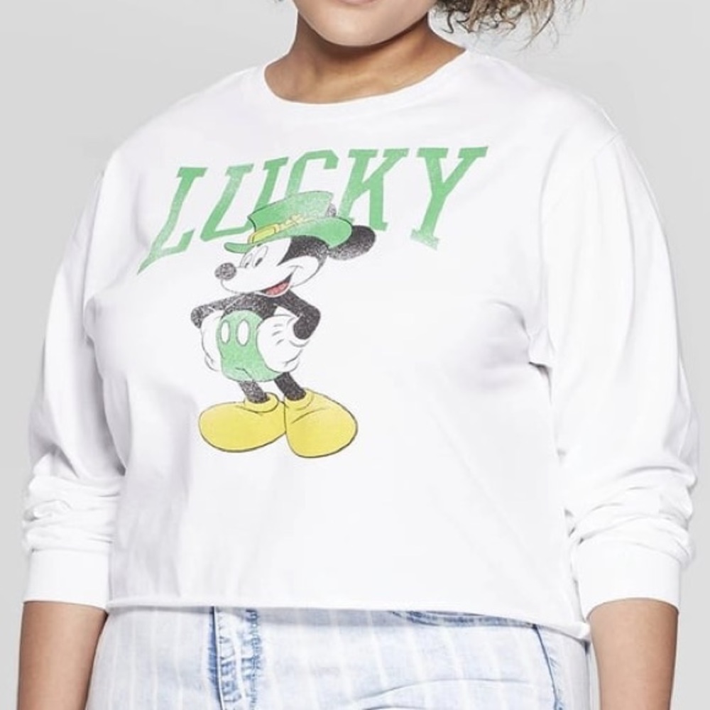 Mickey Mouse “Lucky” St. Patrick’s Day Top